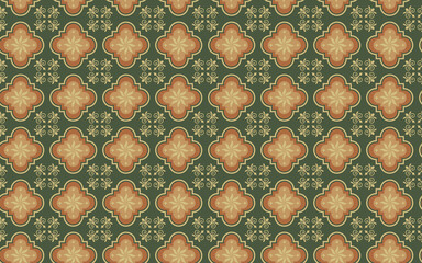 decoration sameless pattern png file fore background or wallpaper, Decorarive wallpaper green and orange, Seamless Pattern for wall.