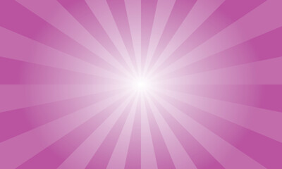 Fuchsia purple retro vintage style background with sun rays. Abstract violet sunburst background. Vector lustration