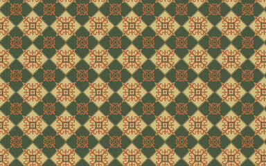 decoration sameless pattern png file fore background or wallpaper, Decorarive wallpaper green and orange, Seamless Pattern for wall.