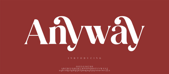 AnywAY creative modern stylish calligraphy letter logo design