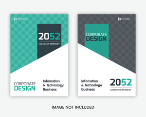 Business book cover design template in a4brochure annual report magazine poster