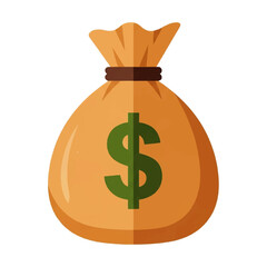 Money Bag A Vector Illustration Depicting Wealth, Savings, and Financial Success, Perfect for Finance-Themed Designs