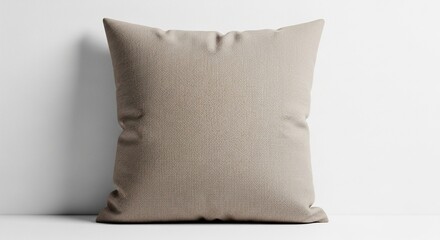 Neutral-toned Pillow Mockup Realistic Design for Product Presentation and Home Decor