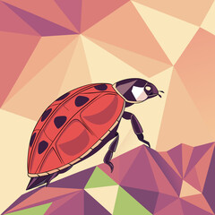 Abstract Low Poly Geometry