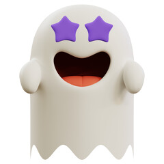 cute ghost star 3D emoji