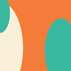 Retro Minimalist Geometric Abstract Vector Background