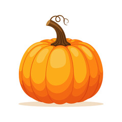 Stunning vibrant pumpkin perfect for festive autumn designs and Thanksgiving celebrations