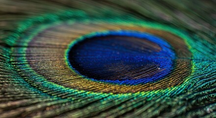 Vibrant Colorful Feather Detail Macro Texture Background