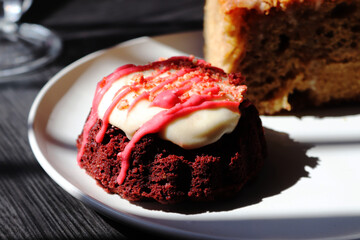 Red Velvet on a plate