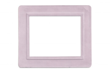 Simple light purple frame with transparent background isolating the subject, perfect for adding images or text