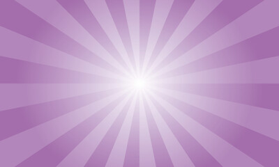 Sunset Purple Sunburst Background. Abstract Violet Color Rays Texture Background. Sunburst Background with Rays. Vector Illustration.