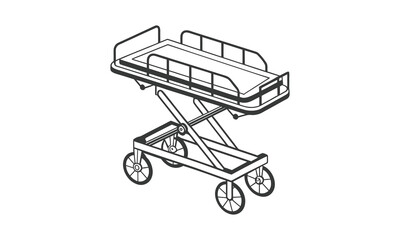 Medical Stretcher Trolley