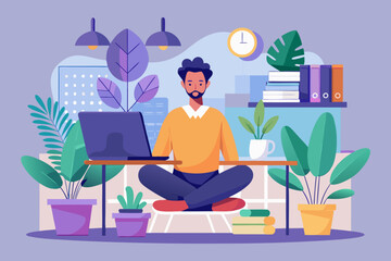 Remote Work Illustration