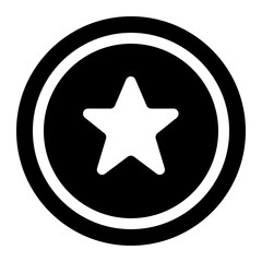 Star Emblem in Double Circle