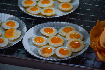 fried eggs in a pan