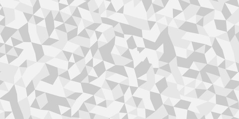 Polygon white and gray background elements.	