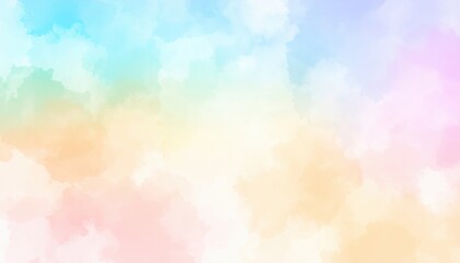Abstract Pastel Watercolor Sky Background