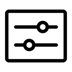 Adjustment Icon Slider Controls
