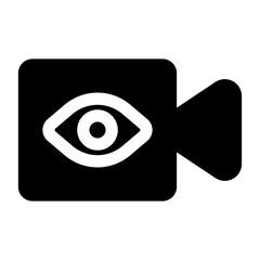 Video Camera Eye Surveillance Icon