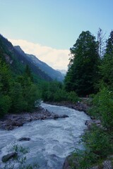 mountain river in the mountains
