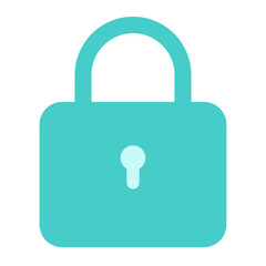 Closed Padlock Icon Security Symbol