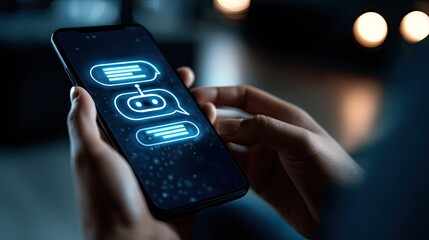 Seamlessly interact with advanced AI chatbots through intuitive mobile interfaces, unlocking efficient communication and personalized digital experiences anytime, anywhere for enhanced productivity.
