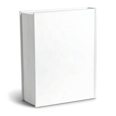 Plain White Book Mockup for Custom Branding and Educational Content on a Clean Isolated Background