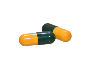 pills isolated on white background