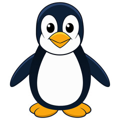 Obraz premium Penguin Cartoon Vector PNG