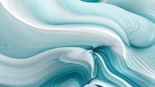 Fond Abstrait Th&eacute;matique Eau avec Vagues Fluides et Reflets Lumineux