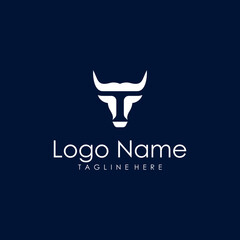 vector logo of the initial T bull