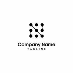 vector logo of the initial N