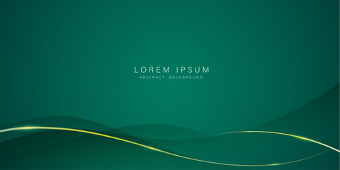 Luxury Green Wave Gradient Background
