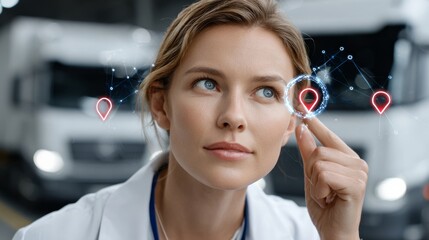 Enhancing supply chain efficiency with smart logistics interface on transparent ar screen in warehousing environment for real-time data visualization