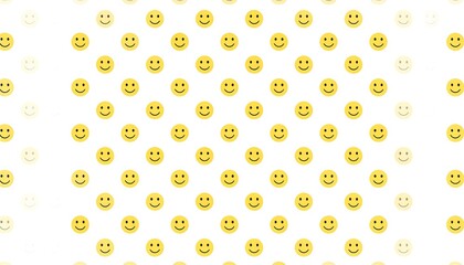 Cheerful emoji pattern for a lighthearted background expressing positive emotion