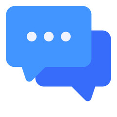Two Speech Bubbles Chat Icon