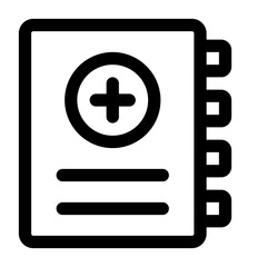 Fototapeta premium medical book icon