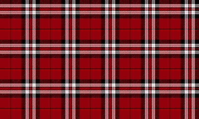 This seamless plaid pattern, in red, white, and black, offers a classic and striking feel. It's perfect for designing clothes, skirts, pants, and shirts, adding a touch of style to any look.