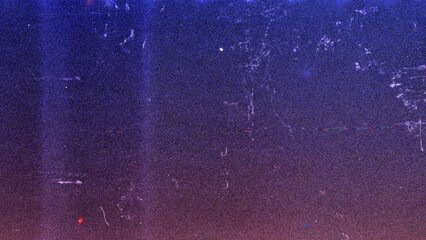 Blank grained film strip texture background with heavy grain, dust and light leak