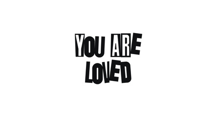 Caring Affirmation Lettering, Supportive Typography Quote For Card, Wall Art, Mental Health Message Or Social Media Post. Tender Phrase With Emotional Impact. Vector Illustration.