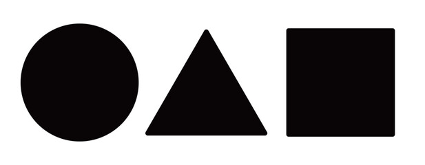 丸、三角、四角の図形