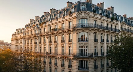 Fototapeta premium Contemporary architecture inspired by parisian lifestyle