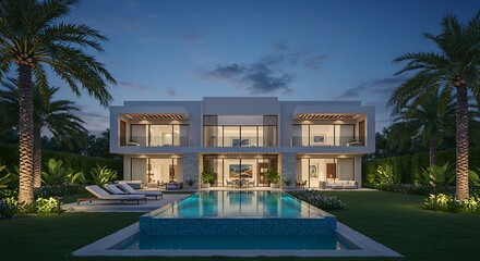 Fototapeta premium Luxury living spaces: luxury design perspective