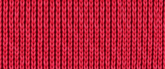 rotes Strickmuster mit gleichm&auml;&szlig;igen Maschen, ideal f&uuml;r Textildesign, Modehintergr&uuml;nde und Stoffmuster.