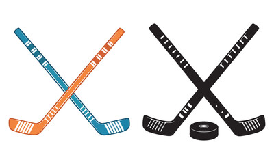 Ice Hockey Icons Set 
