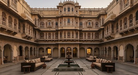 Heritage haveli blending tradition with modern design in India showcasing modern elegance