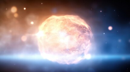 Cosmic explosion illuminating the universe with vibrant colors and energy waves