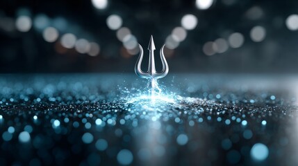 Shiva in warrior stance dynamic landscape electric trident action scene mythological art dramatic lighting and energy