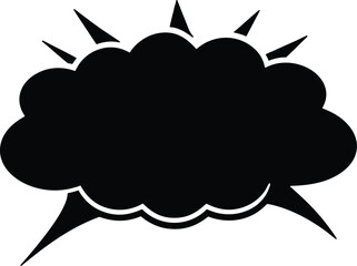 comic speech balloons vector icon.