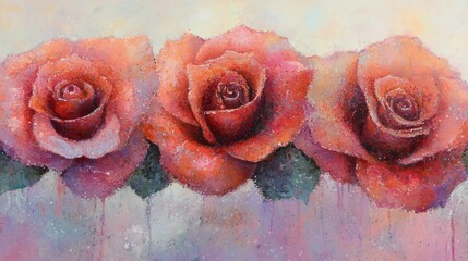 Elegant roses in soft colors create a serene floral arrangement